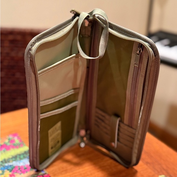 lug Handbags - LUG - Passport Travel Wallet/Organizer  Sage Green NWOT